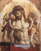 The Dead Christ Supported by two angels Carlo Crivelli